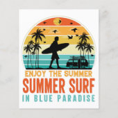 HET SUMMER-SURF IN BLAUWE PARADISE (Voorkant)
