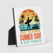 HET SUMMER-SURF IN BLAUWE PARADISE FOTOPLAAT (Voorkant)