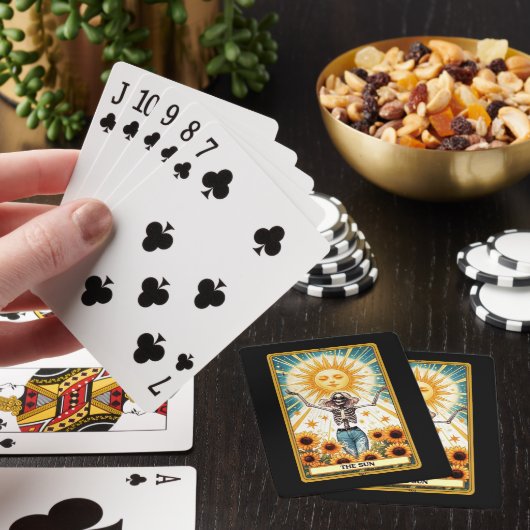 Het Sun Skeleton Tarot Kaart Poker Deck (Insitu)