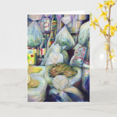 Het Sundry Flavours Wenskaart in Singapore Kaart (Gele Bloem)