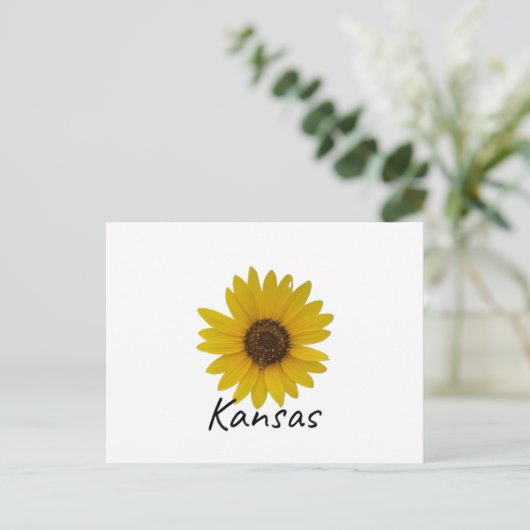 Het Sunflower State Briefkaart (Staand voorkant)