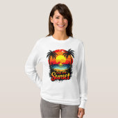 Het Sunset Volleybal t-shirt - Perfect voor fans (Voorkant volledig)