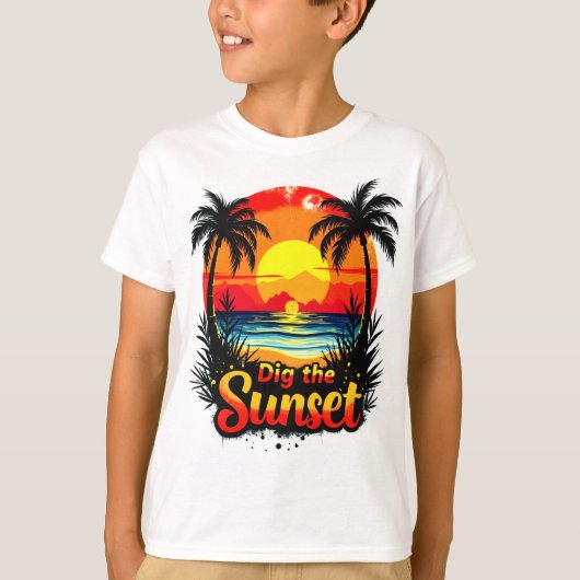 Het Sunset Volleybal t-shirt - Perfect voor fans (Voorkant)