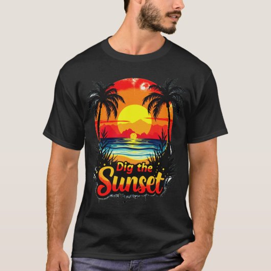 Het Sunset Volleybal t-shirt - Perfect voor fans (Voorkant)