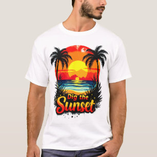 Het Sunset Volleybal t-shirt - Perfect voor fans