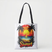 Het Sunset Volleybal t-shirt - Perfect voor fans Tote Bag (Voorkant)