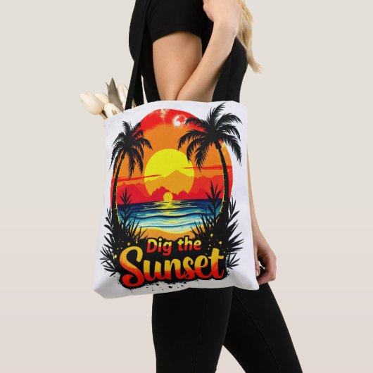 Het Sunset Volleybal t-shirt - Perfect voor fans Tote Bag (Dichtbij)