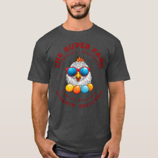 Het Super Farm Cool Kippenboerderij Verse Eieren m T-shirt