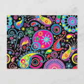 Het super Funky Patroon van Paisley Briefkaart (Voorkant)