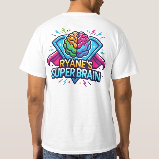 Het superbrein van Ryane T-shirt (Achterkant)