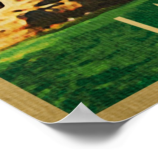 Het superieure gespiegelde Rocks meer Poster (Hoek)