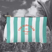Het Surf Club Crest Turquoise Cabana Stripe Etui