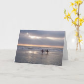 Het Surf van de ochtend Kaart (Gele Bloem)