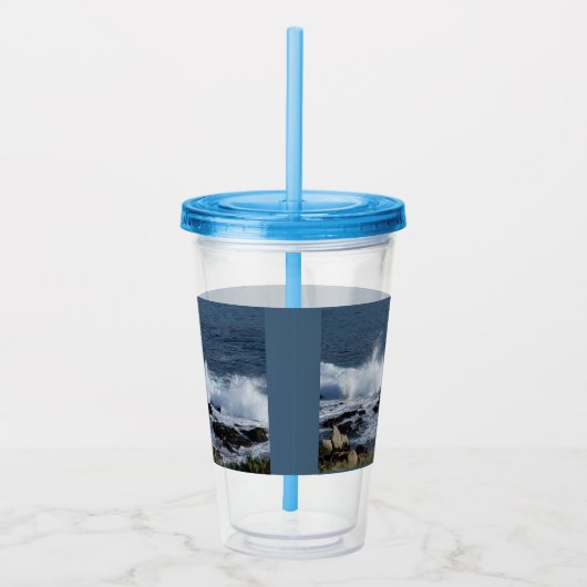 Het surf van de Stille Oceaan Acryl Drinkbeker (Rechts)