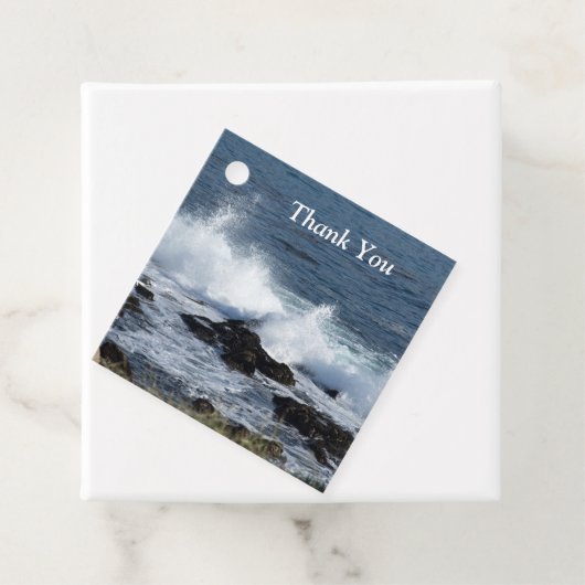 Het surf van de Stille Oceaan Bedankjes Labels (In situ)