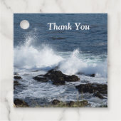 Het surf van de Stille Oceaan Bedankjes Labels (Voorkant)