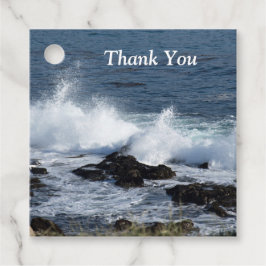 Het surf van de Stille Oceaan Bedankjes Labels