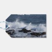 Het surf van de Stille Oceaan Cadeaulabel (Achterkant Horizontaal)