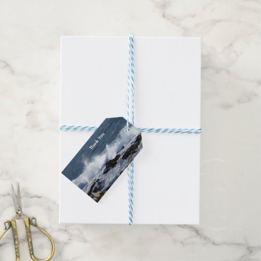 Het surf van de Stille Oceaan Cadeaulabel (Met Touw)