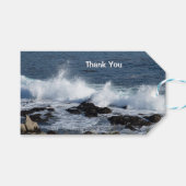 Het surf van de Stille Oceaan Cadeaulabel (Voorkant (Horizontaal))