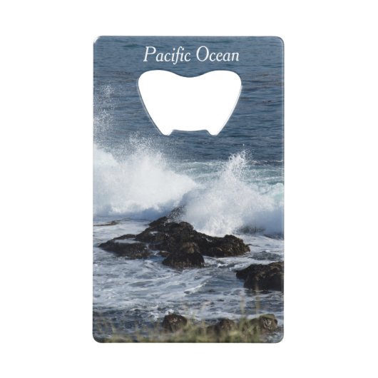 Het surf van de Stille Oceaan Creditkaart Flessenopener (Voorkant)