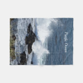 Het surf van de Stille Oceaan Fleece Deken (Voorkant (Horizontaal))