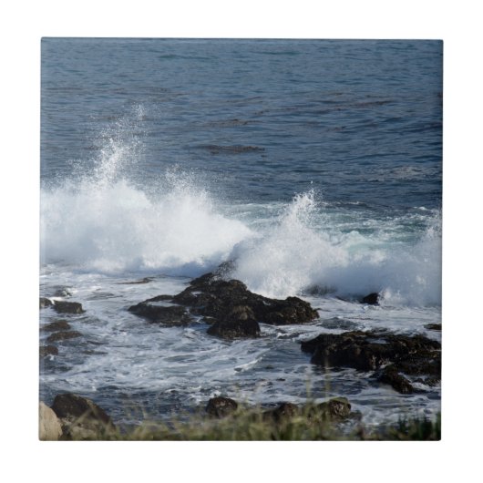 Het surf van de Stille Oceaan Tegeltje (Voorkant)