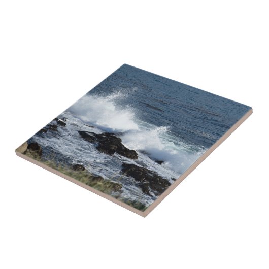 Het surf van de Stille Oceaan Tegeltje (Zijkant)