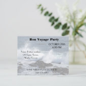 Het surf van de Stille Oceaan Uitnodiging Briefkaart (Staand voorkant)