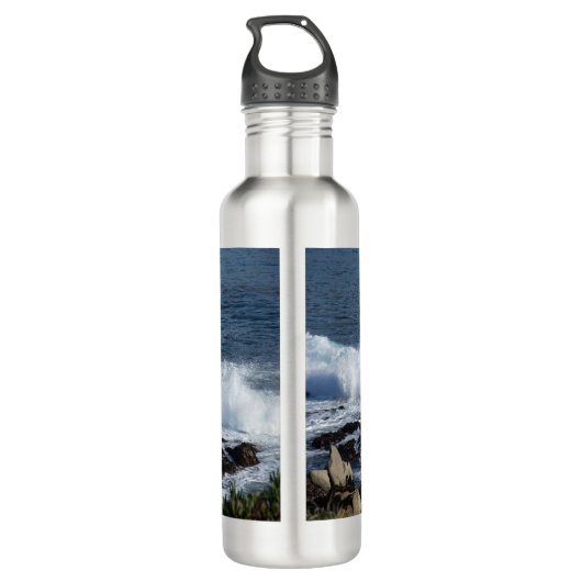 Het surf van de Stille Oceaan Waterfles (Achterkant)