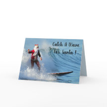 Het surfen Kerstman