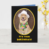 Het surfen/Strand/OceaanVerjaardag Kaart (Gele Bloem)