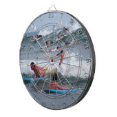 Het surfen van de golven_ dartbord (Voorkant Rechts)
