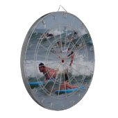 Het surfen van de golven_ dartbord (Voorkant Links)