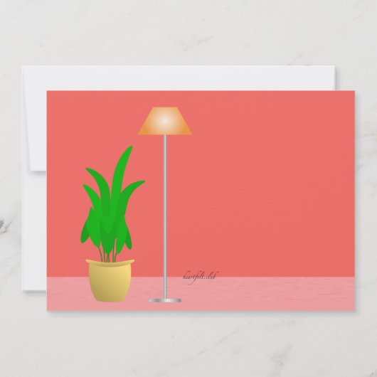 Het surfen van de Uitnodiging van de Pensionering  (Achterkant)