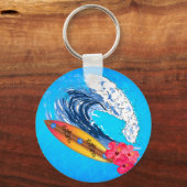 Het Surfen van Hawaï Sleutelhanger (Voorkant)