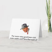 Het surfende Retro Wenskaart van de Kerstman Feestdagen Kaart (Achterkant)