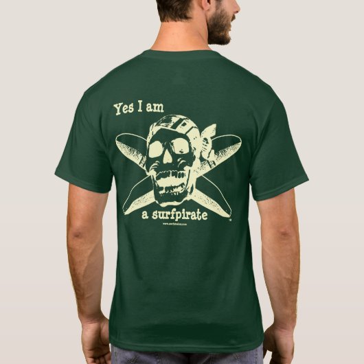 " het surfpiratenShirt T-shirt (Achterkant)
