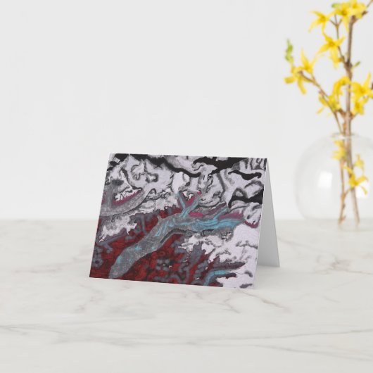 Het Susitna-gletsjer-Wenskaart Kaart (Gele Bloem)