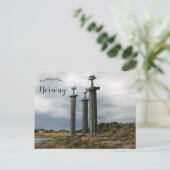 Het Sverd I Fjell monument Noorwegen Briefkaart (Staand voorkant)