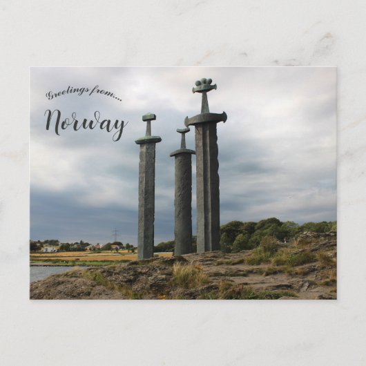 Het Sverd I Fjell monument Noorwegen Briefkaart (Voorkant)