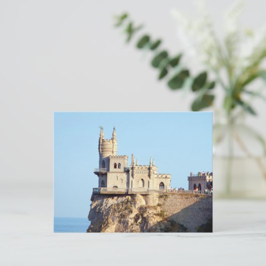 Het Swallow's Nest Castle Krim Oekraïne Briefkaart (Staand voorkant)