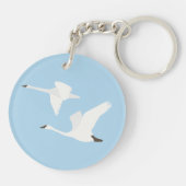 Het Swan Color Block Sleutelhanger (Achterkant)