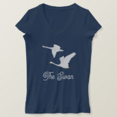 Het Swan Color Block T-shirt (Design voorkant)