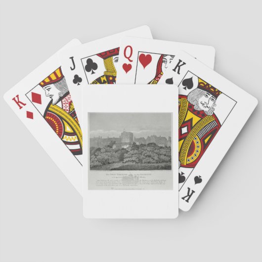 Het Swan Theater op de Bankside zoals het in Pokerkaarten (Achterkant)