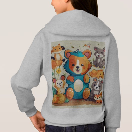 Het Sweatshirt van Evil Eye & Cartoon Kinderen (Achterkant)