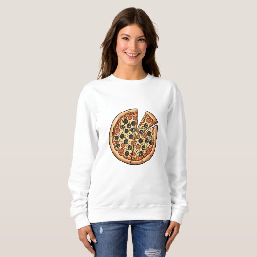 Het sweatshirt van Pizza Lover (Voorkant volledig)