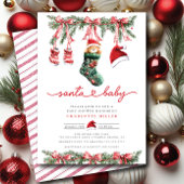 Het Sweet Arrival Baby shower van de Kerstman Kaart