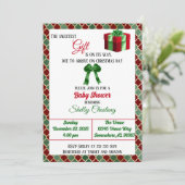 Het Sweetest Gift-kerstBaby shower Kaart (Staand voorkant)