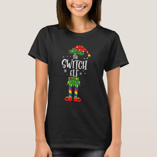 Het Switch Elf Kerstfeest T-shirt (Voorkant)